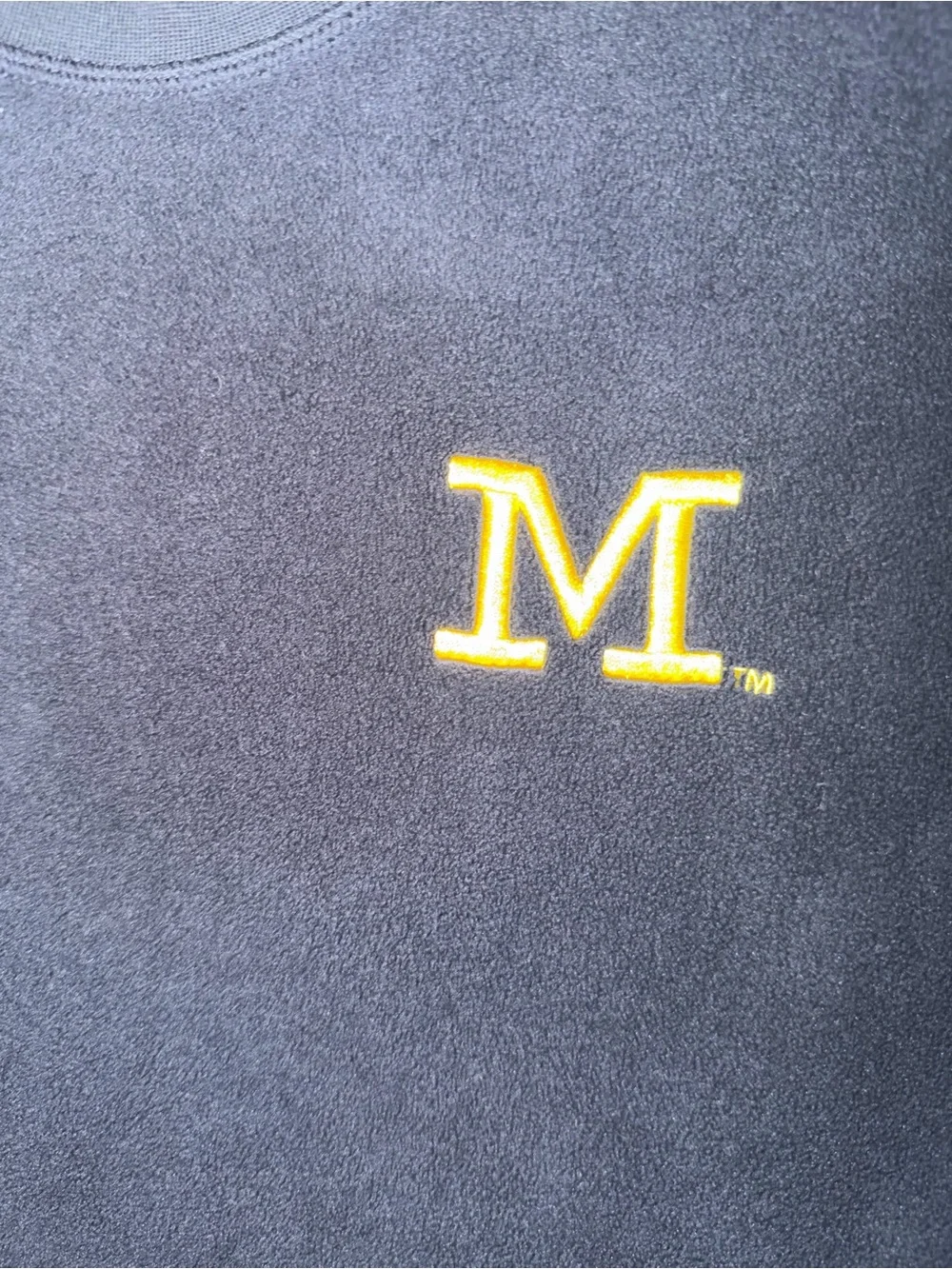 Michigan Wolverines NCAA air Jordan jump man crewneck sweatshirt navy medium